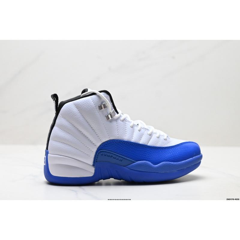 

Оригинальные унисекс баскетбольные кроссовки AJ12 Retro High-Top цвета French Blue 40