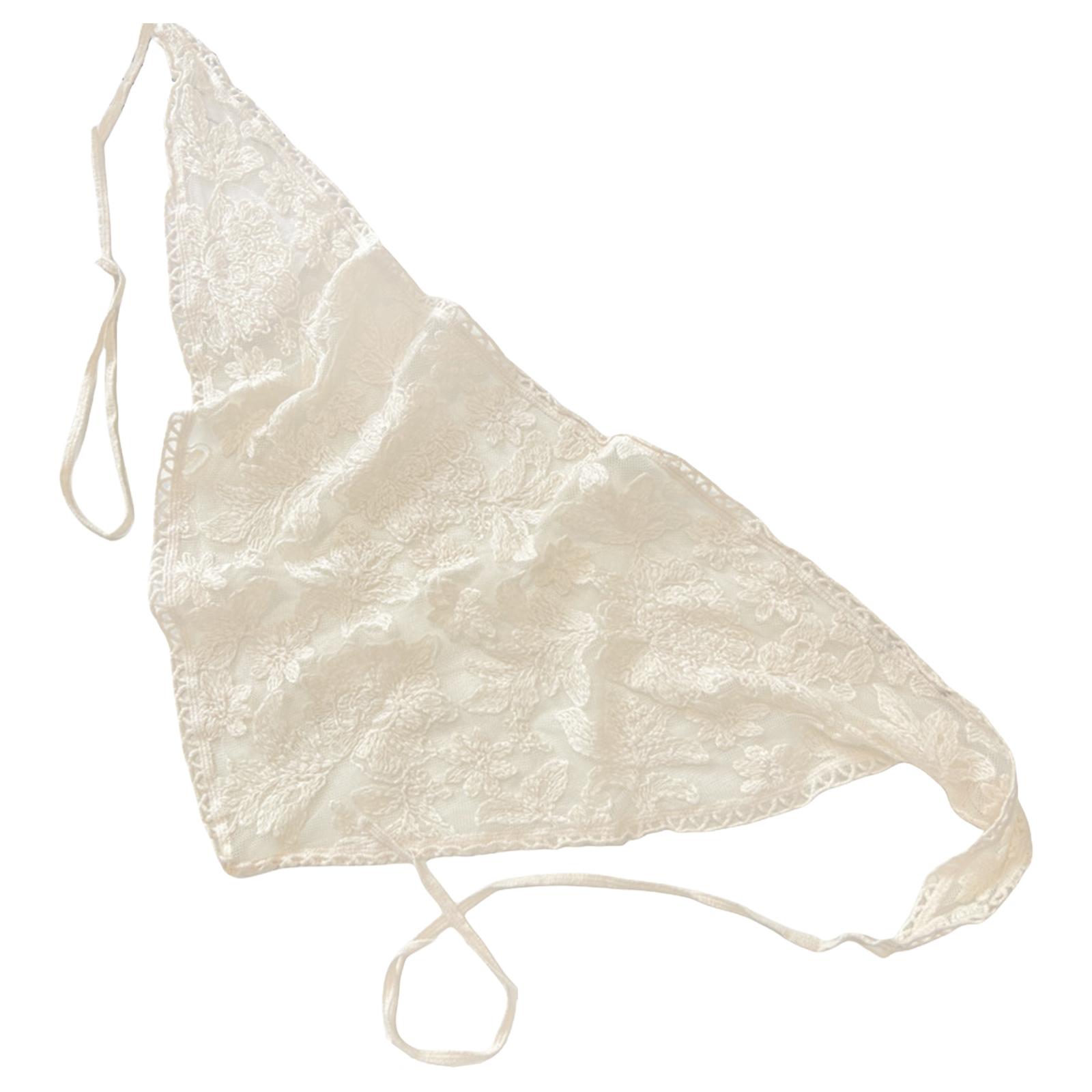 

Элегантный французский фермерский стиль кружевной треугольный платок Стильный шарф Повязка на голову Корейская мода Повязка для волос для женщин и девушек 3