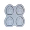 Craft Silicone Mould for Eggs Shell Rabbits Statues Simple Release for Handmade Projects Decoration