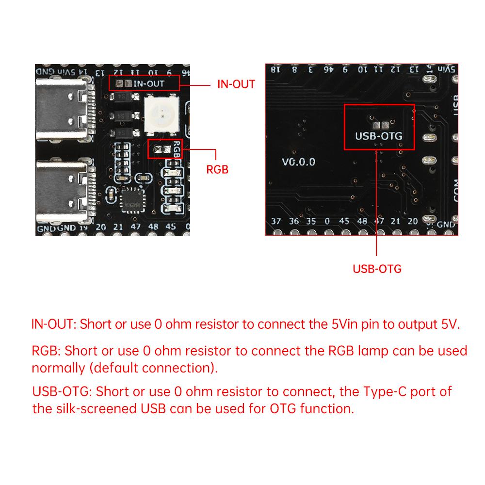 Esp32-S3 Wifi Bt Development Board Onboard Esp32 S3 N16R8 N8R2 Module With Antenna Base