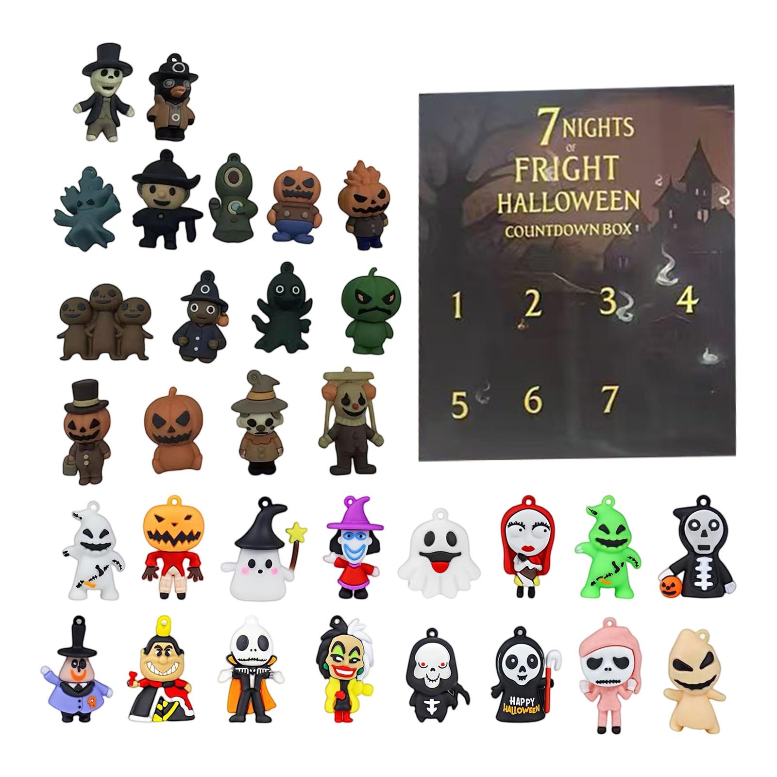 

Миниатюрная плюшевая игрушка Адвент-календарь, 24-дневный адвент-календарь обратного отсчета, подарок для детей One Size