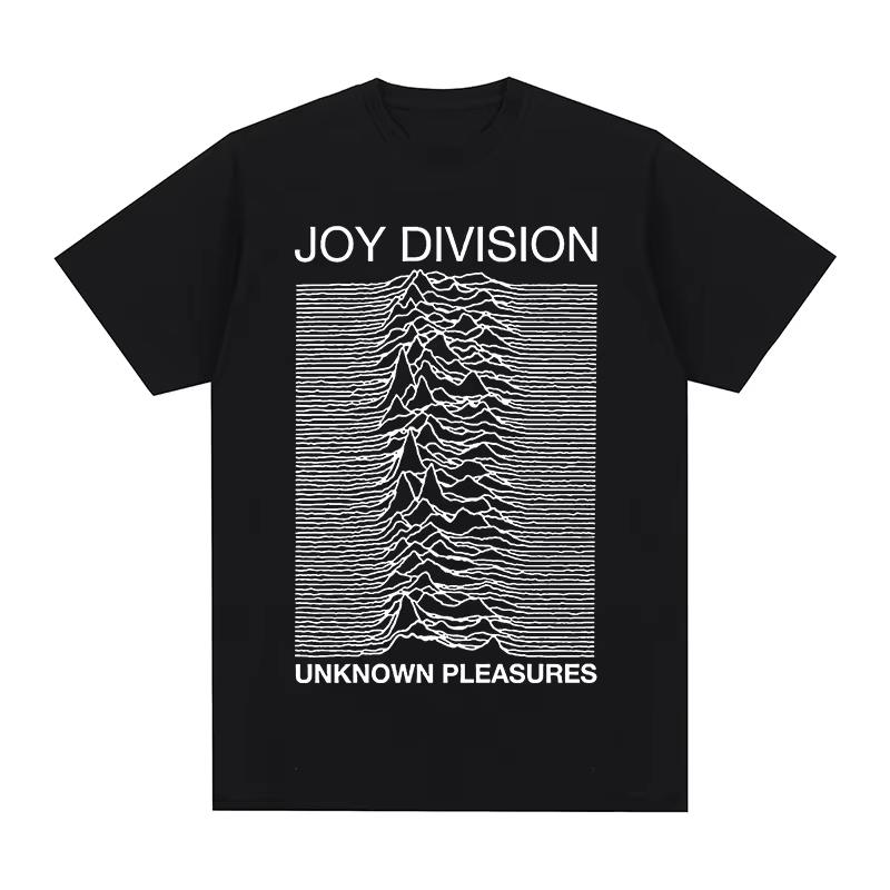 Joy Division Creative Line Print Summer High Quality 100% Cotton Casual Comfortable Men's T-Shirt Trendy Street Women Clothing