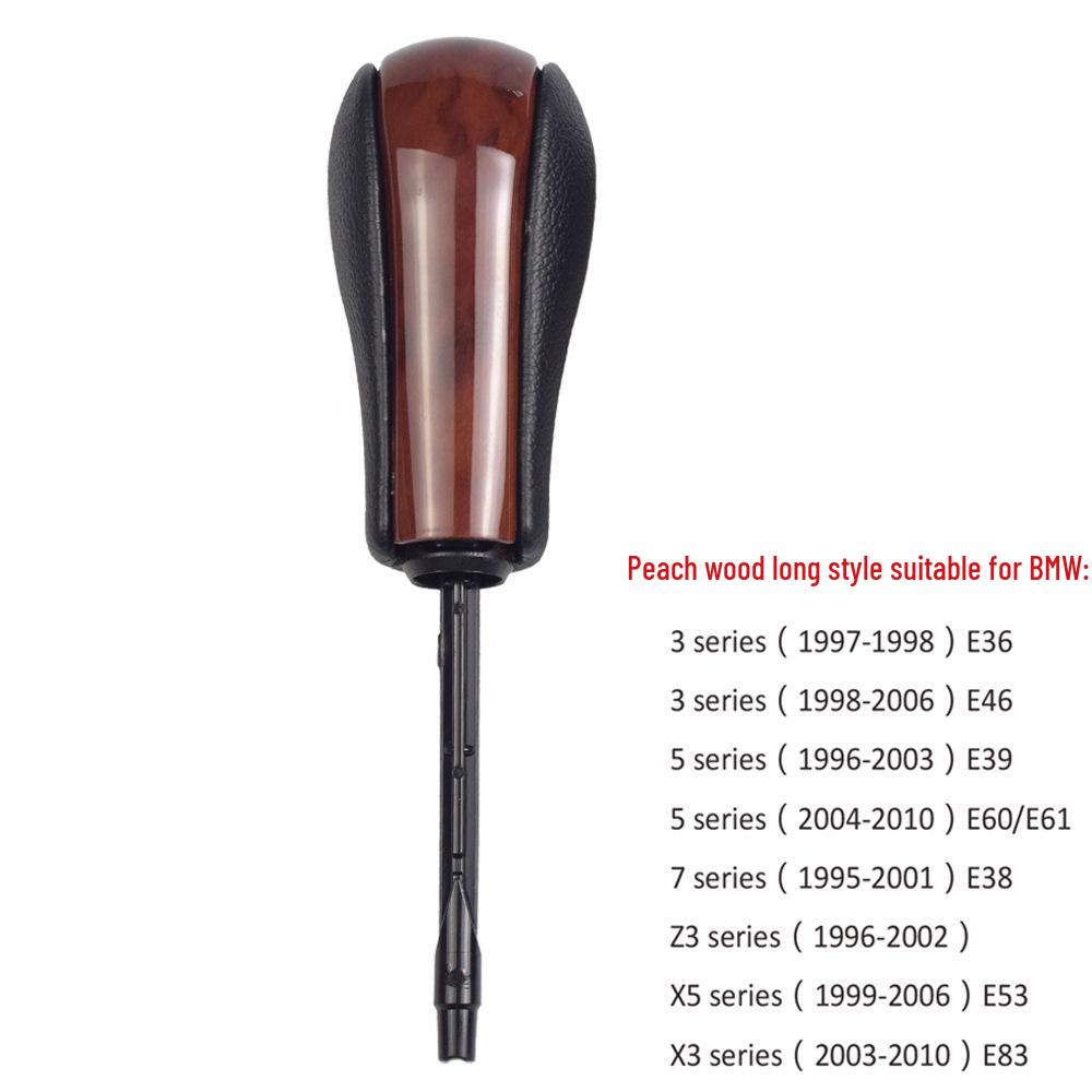 Compatible Gear Knob for BMW 3, 5 Series, Z4 (E90, E60, E92), X1, and E46 Models.