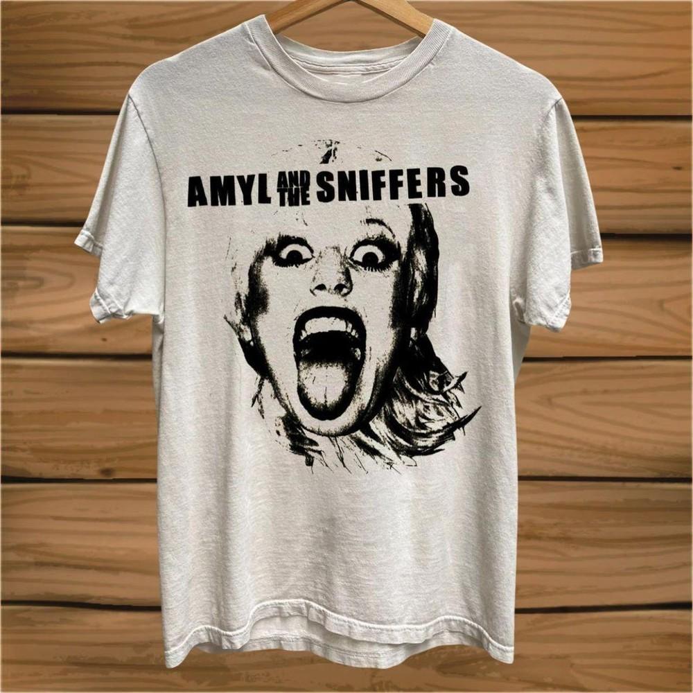AMYL AND THE SNIFFERS Подарок для фаната Белая футболка SG350 Унисекс футболка S