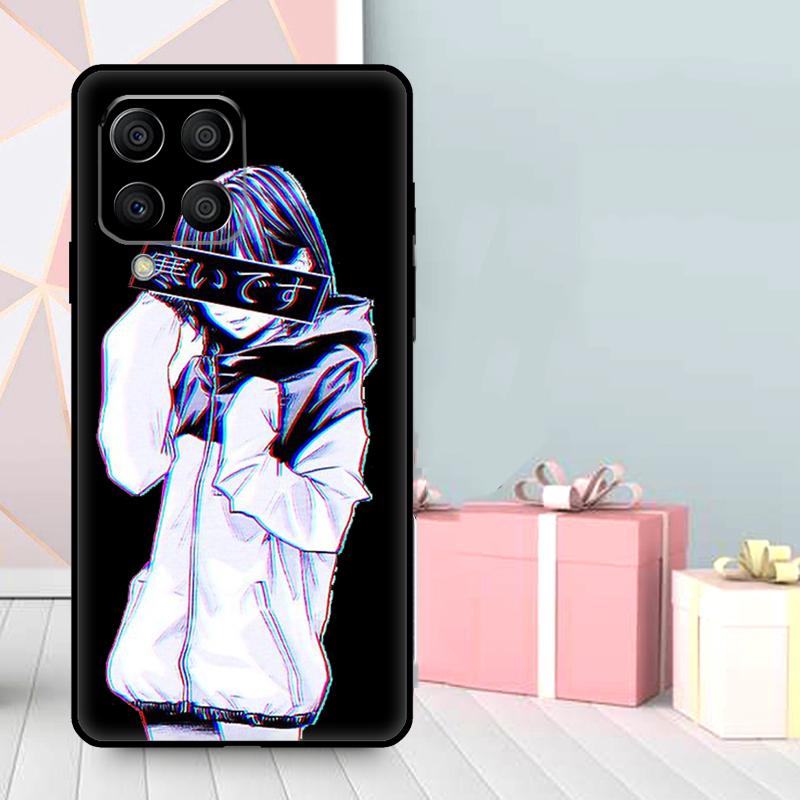 SAD JAPANESE ANIME AESTHETIC Case For Samsung Galaxy M16 M31 M21 M13 M33 M53 M15 M35 M55 M36 M56 M12 M32 M52 M14 M34 M54