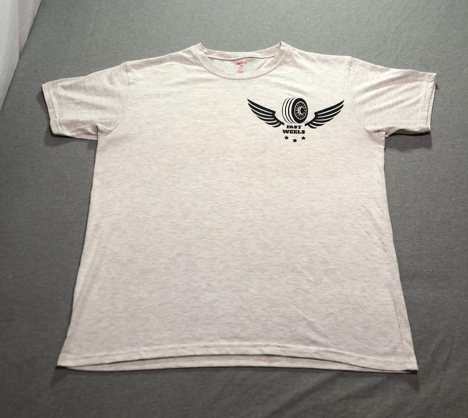 Indent T Shirt Men s XL Graphic Print East Weels Automobile Lounge Gray Tee M