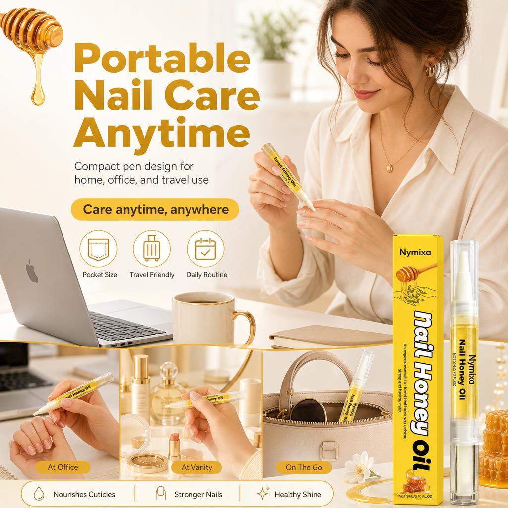 Penna Olio Miele per Unghie per Bellezza Salute Olio per Bordi Olio Vegetale Nutriente per Manicure Unghie Dita Strumenti per la Cura Trattamenti Unghie Dita