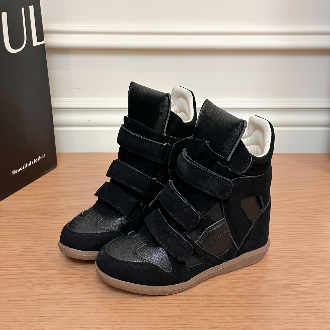 Women`s High-Top Platform Sneakers - Color-Block