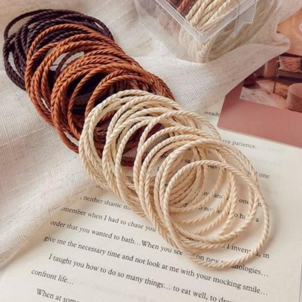Women's Daily Strong Hair Ties Set of 50
