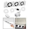 Radiator Ventilator Radiator Fan Flame Retardant 30x7x3cm Home Improvement Plastic Temperature Sensor Hot Sale
