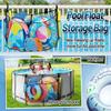 Large Pool Float Storage Net,59 x 11.8 x 33.5in Hanging  Fence Toys Storage Mesh Net Organizer