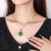 Jewelry Simulation Pigeon Blood Red Corundum Blue Spinel Plain Surface Retro Pendant Main Stone 18 * 20