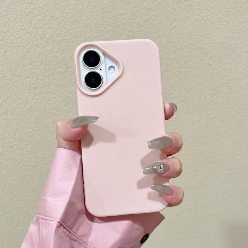

Solid Color Lychee Pattern Suitable Apple 16promax Phone Case IPhone 15promax Soft 14pm Protective iPhone 13Pro Max светло-розовый