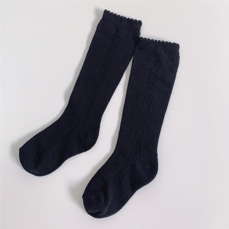 Baby Socks Knee High Long Infant Cotton Linen Sock Hollow Girls Boy Spring Summer Leg Warmer Children Princess Kids Sockken