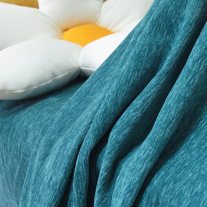 Solid Color Soft Knitted  Blanket   Sofa Protector Solid Smooth Fabric Velvet   Blanket for Bed Travel Protective Cover
