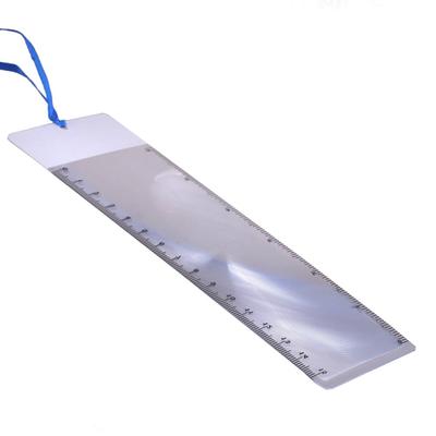 Bookmark Magnifier with Ruler Magnifying Sheet Full Page Magnifier Book Magnifier Lens 3x