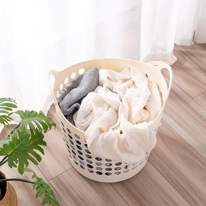 Plastic Laundry and Storage Basket for Clothes, Toys, & Bathroom Use