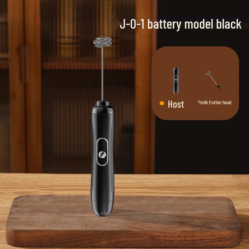 Nuevo Batidor de Leche Eléctrico de Acero Inoxidable y Mezclador Portátil