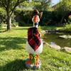 Cartoon Geese Figurines Resin Animal Garden Statues Funny Geese Sculpture for Home Desk Decoration Funny Geese Sculpture 55KF