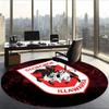 St George Illawarra Dragons (5) Round Office Rug Decorative Floor Rug for Office Bedroom Living Room and Home Space