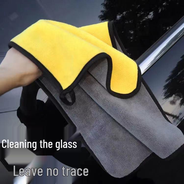 Premium Lint-Free Streak-Free Car Wash Towel - Thick, Absorbent Non-Chamois Cloth for Glass