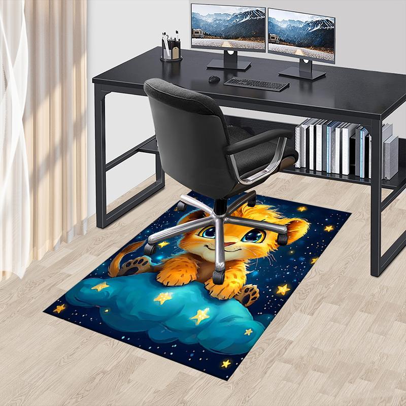 1 Stück Löwenbaby Wolke Extra Groß Rutschfeste Bodenteppich, Büro, Familie, Schlafzimmer, Studio - Großer TeppichJ0414