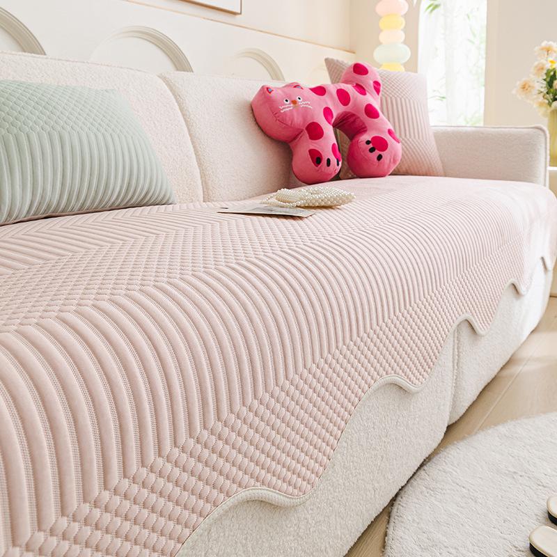 Summer Ice Silk Sofa Cushion Mat Seat Cushion Premium Leather Sofa Cover Summer Cool Non-Slip Cushion