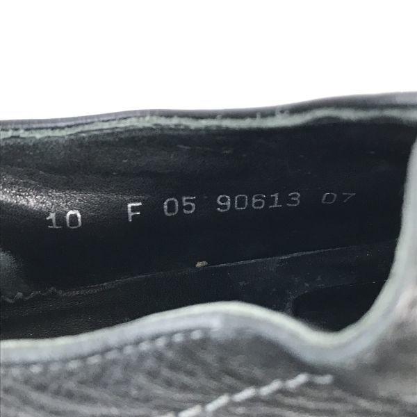 Germany Lloyd Leather Swirl Moccasin 10F 28.5 Black Dress Shoes Business(USED)