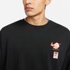 Nike T Shirts Men's Black Crew Neck Moderate Straight Fit FB9808-010