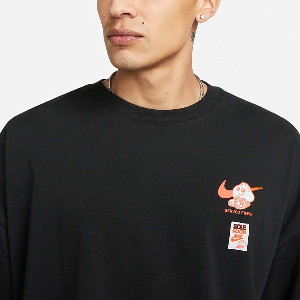 Nike T Shirts Men's Black Crew Neck Moderate Straight Fit FB9808-010
