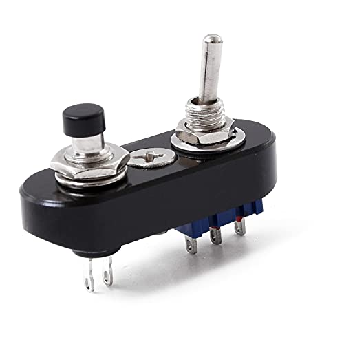 

[Dante4] Handlebar Switch Horn Switch [White or Black/Aluminum Alloy/12V] Motorcycle Switch Compact Size! Motorcycle Customization Motorcycle S