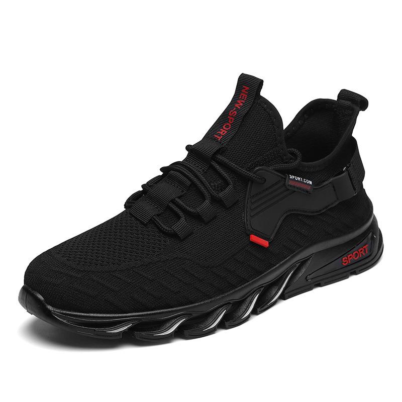Trend fashion casual breathable fly-woven sports men's shoes 2025 summer light breathable men's trendy shoes 2025