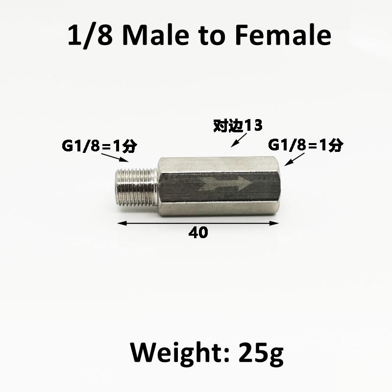 

Pneumatic Check Valve Hexagonal Copper Nickel Plated Male Female thread 1/8 1/4 3/8 1/2 Gas One Way Valve Air Brass Valve