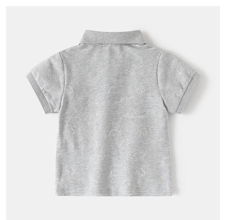 Jungen Kurzarm Poloshirt All Over Print Sommer Neu 2026 Kleinkind Kinder Freizeit Oberteile Baby T-Shirt Mode