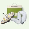 5-fold umbrella, warm/cool eye mask & double-sided neck pillow
