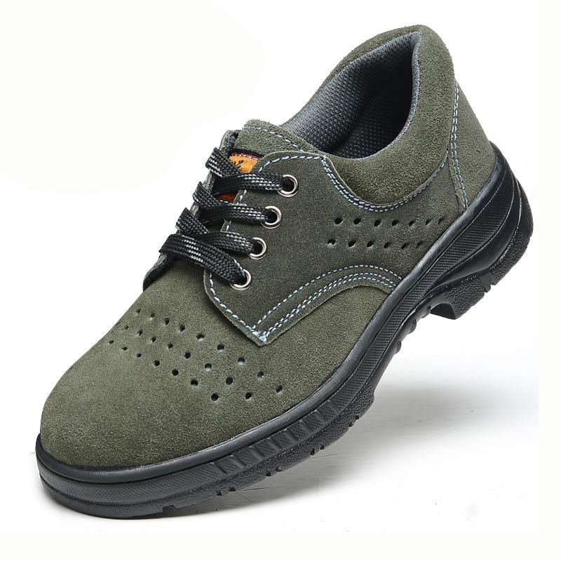 

Oulylan Anti-sparking Welding Security Shoes Steel Toe Anti Smashing Safety Boots Men Puncture Proof Labor Footwear for Work 46