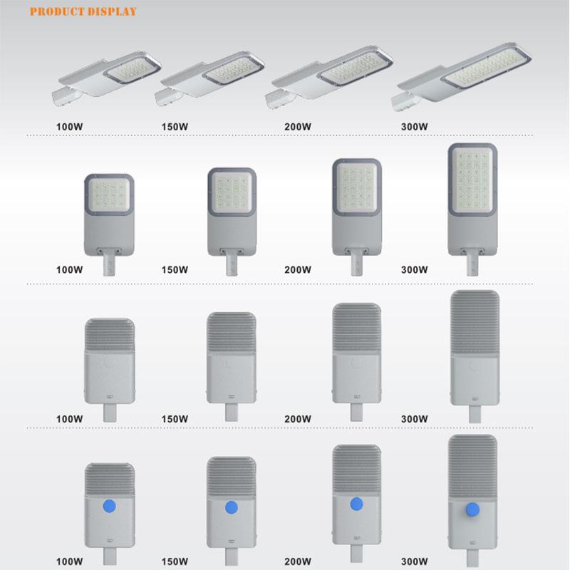Adjustable LED Street Light Head, Tool-Free Opening, 200W/300W