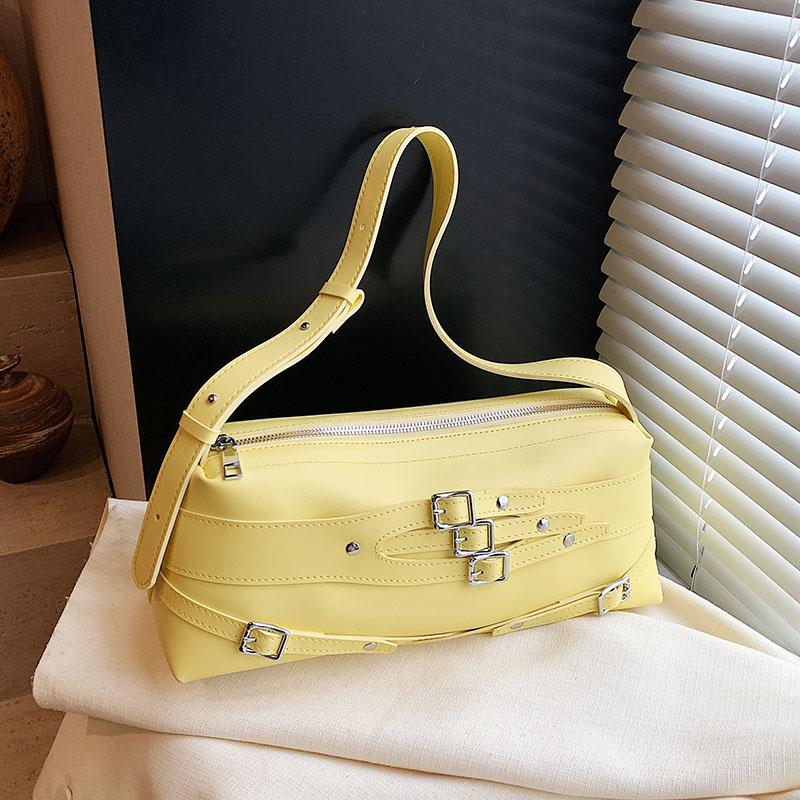 Persalized Solid PU Design Ladies Shoulder Bag 2026 Fashi Sweet Trend Stick Handbag Commuter Versatile Single Shoulder Bag