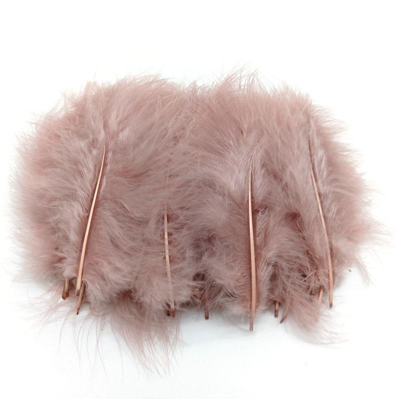 20Pcs Turkey Marabou Feathers Plumes DIY Creative Leisure Decoration Wedding Carnival Handicrafts Accessories Fly Tying Material