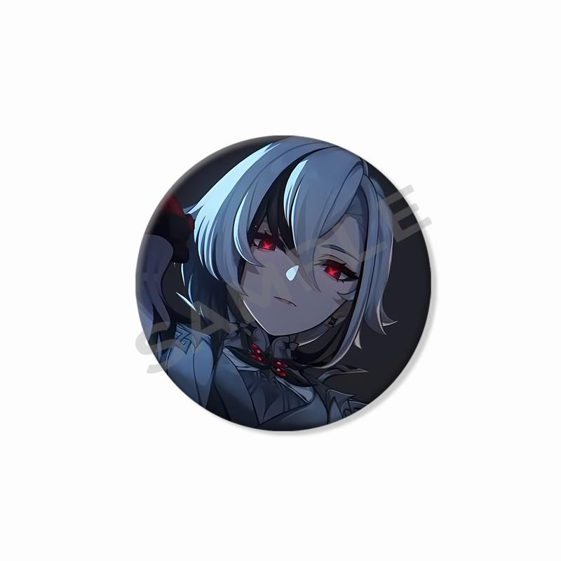 Creative Game Genshin Impact Brooch Cute Arlecchino Figure Lapel Pins Backpack Shirt Clothes Accessories Badge Collectible Gifts