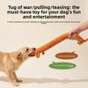 Furry Dog Toy - Long Sausage-shaped Dog Teething Sound Toy - Dog Boredom Reliever Long Doll
