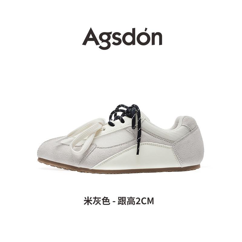 Strictly Selected Augustus Dengde Training Shoes Women's 2025 New Autumn Forrest Gump Sports Flat-bottom Mesh Casual Little White Board Shoes