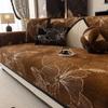 Flowers Print Chenille Sofa Cover Anti-slip Sofa Mat All Seasons Universal Chaise Lounge Couch Towel for Living Room Couch Cover
