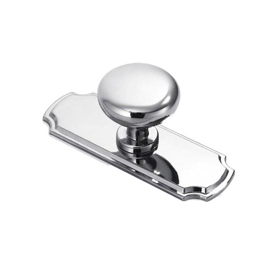 

Door Knobs Polished Chrome Alloy Interior Door Handle Finish Zinc Decorative Non-Latching Drawers Cabinets H