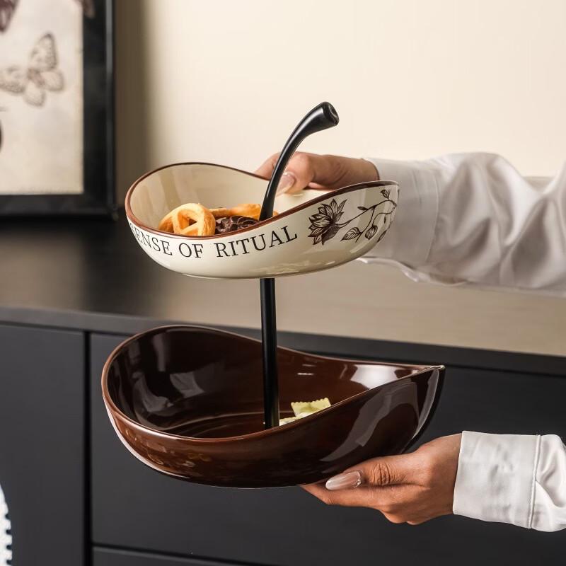 Elegant Multi-Tier Decorative Fruit and Snack Serving Tray
