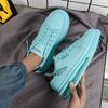 Fashion Spring Leather Green Platform Sneakers Men Thick Sole Air Cushion Running Shoes For Men 2025 Fashion Trainers Men's Sports Shoes