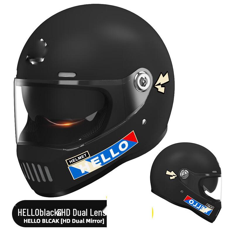 Мужской зимний мотошлем De aite с полной защитой лица One Size