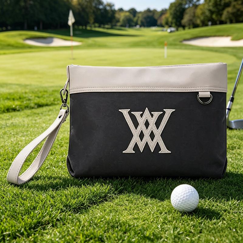 2026 Koreanische Golftasche Luxuriöse Lederhandtasche Kosmetiktasche Wasserdichter Toilettenartikel-Organizer Modische Reißverschluss-Tragetasche Ausrüstungstasche