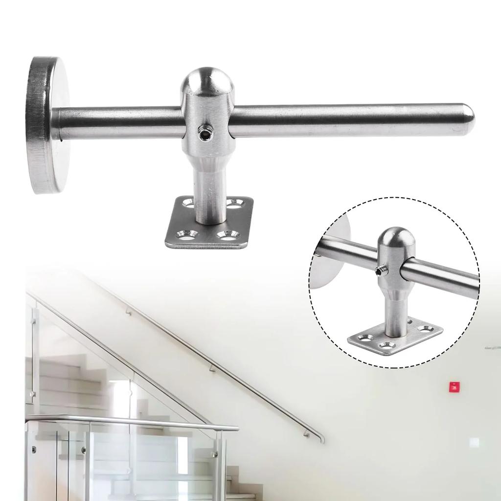 1pc Handrail Bracket Bannister Wall Support Hand Rail Balustrade Stair Railing Guardrail Fixed Support Stainless Steel Bracket