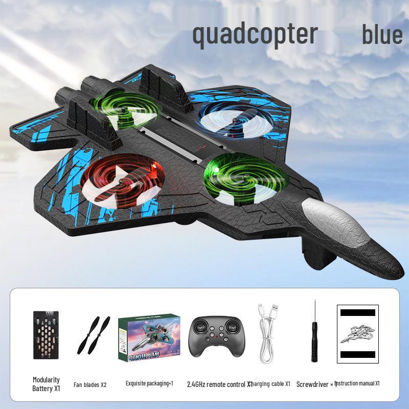 Remote Control H22 Foam Airplane Drone Quadcopter L25 Hovering Fighter
